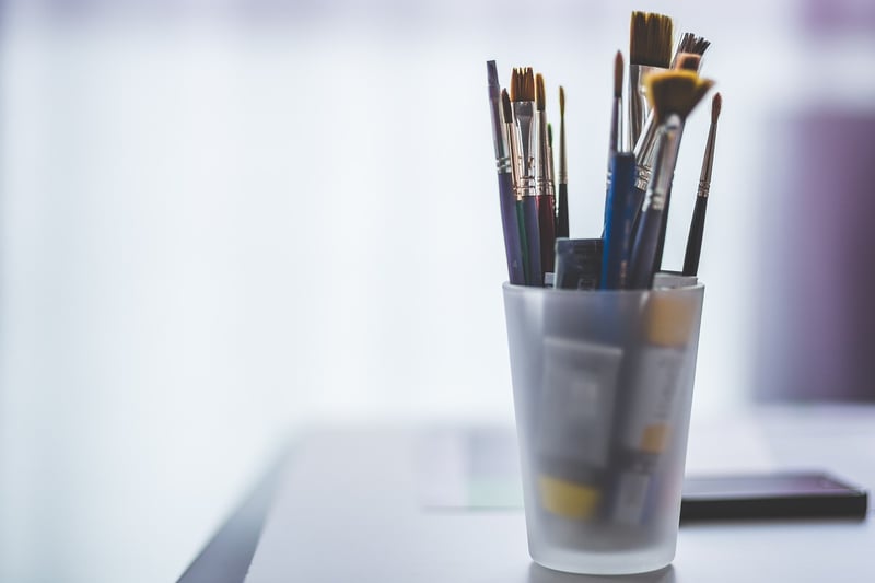 Painted Pen Holder